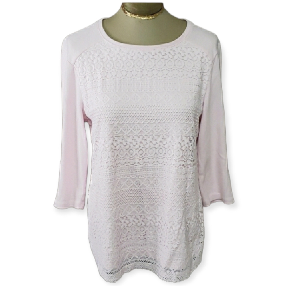 Croft & Barrow Lace Shirt